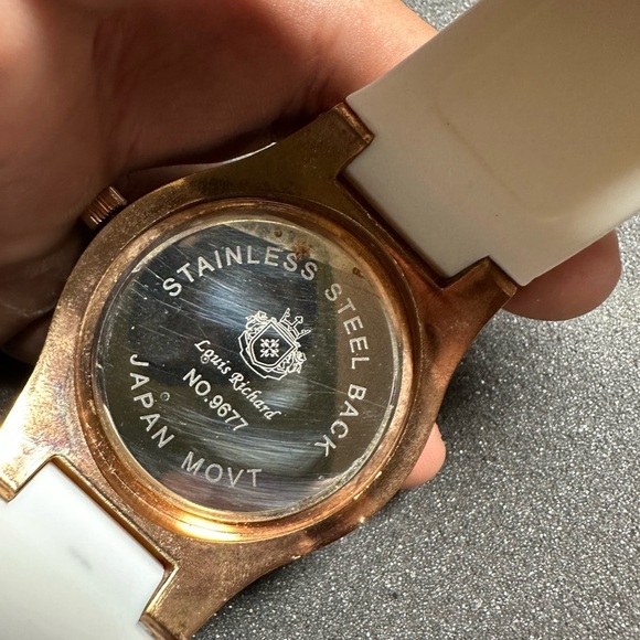 Louis Richard Pendragon Men's Watch, Rose Gold Face NO.9677 Working New Battery - Picture 7 of 7